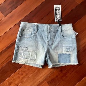 NWT cute pair of jean shorts, Jessica Simpson style frayed hem GIRLS SIZE 12